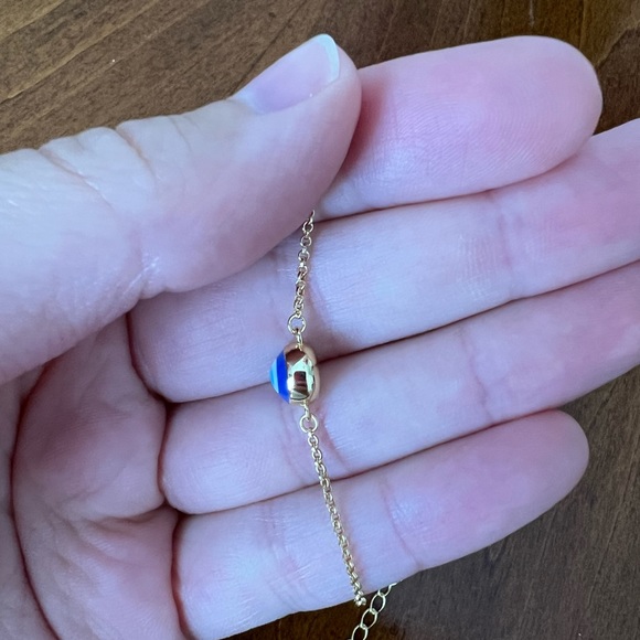 Evil Eye Dainty Charm Bracelet - Picture 6 of 9